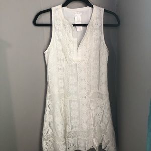 Esley white lace dress